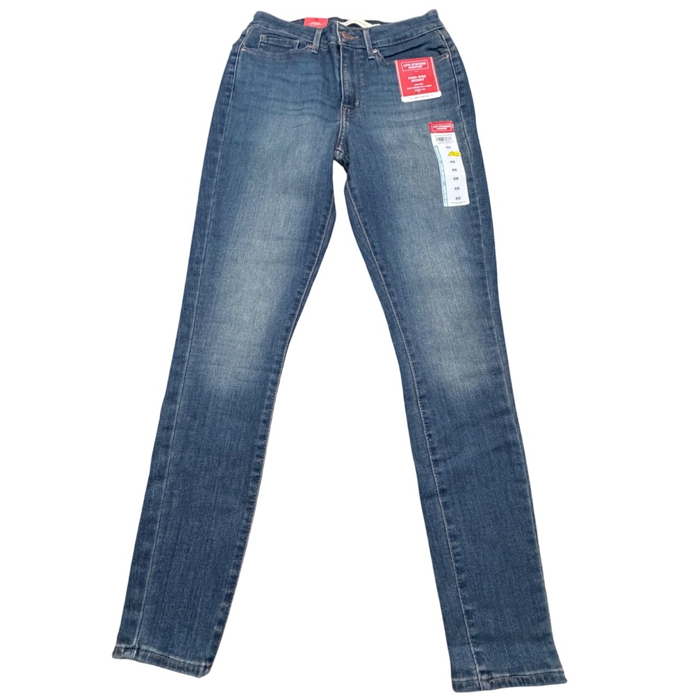 NEW Levi Strauss Signature Womens High-Rise Skinny Jeans Medium Wash Size 4M